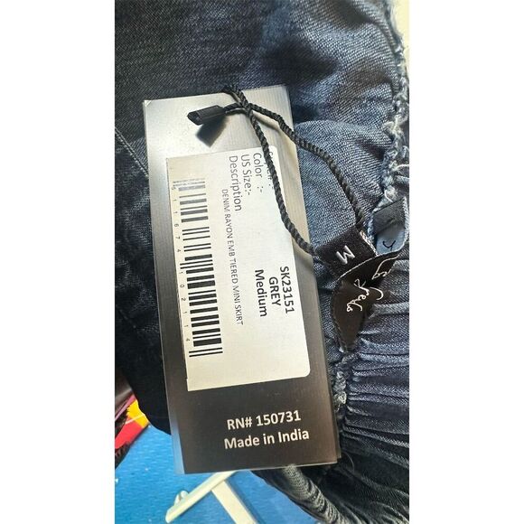 Young Threads M Multicolor Patchwork Mini Skirt - Picture 2 of 5